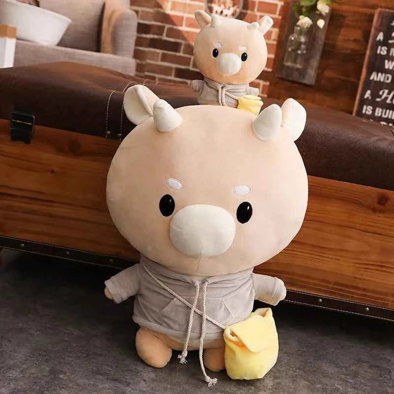 Cute Korean Drama Cow Plush Toy – Soft Milk Cow Stuffed Animal Pillow