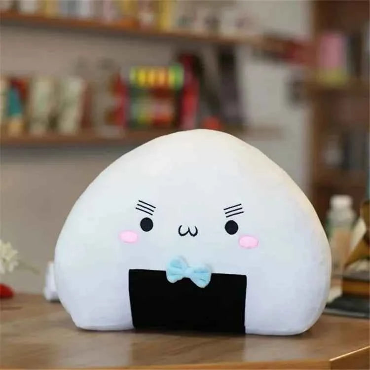 Cute Plush Mini Rice Ball Pillow Kawaii Soft Japanese Sushi Cushion Stuffed Plush Toy Cute Ball The Second Element Dumpling Doll