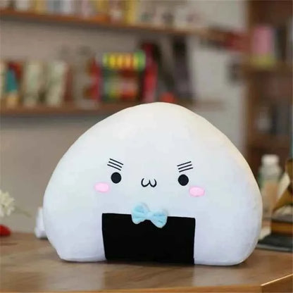 Cute Plush Mini Rice Ball Pillow Kawaii Soft Japanese Sushi Cushion Stuffed Plush Toy Cute Ball The Second Element Dumpling Doll