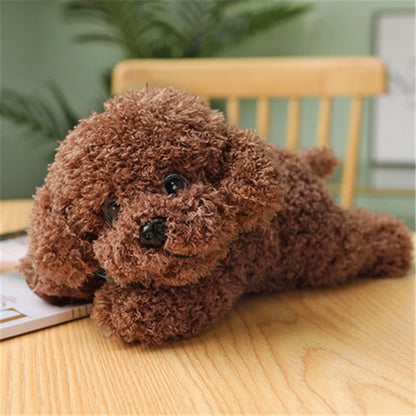 Realistic Teddy Dog Plush Toy – Soft Puppy Stuffed Animal