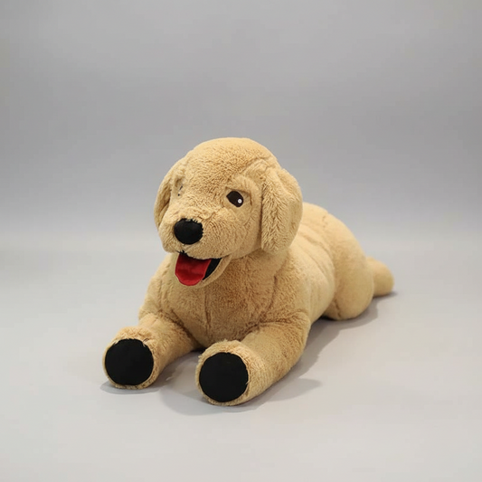 Lifelike Labrador Dog Plush Toy (13.8/29.5 in) - Creative Simulation Puppy Doll Gift Brown