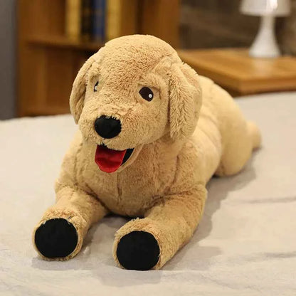 New 35/75cm Simulation Labrador Dog Plush toy Creative Realistic Animal Puppy Dolls Stuffed Soft Toys for Children Birthday Gift