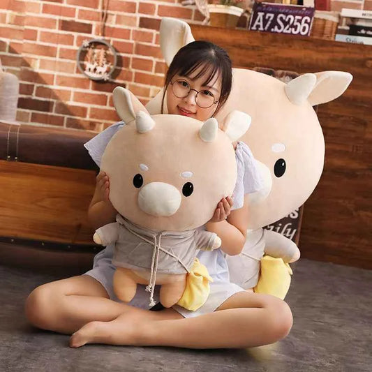Cute Korean Drama Cow Plush Toy – Soft Milk Cow Stuffed Animal Pillow
