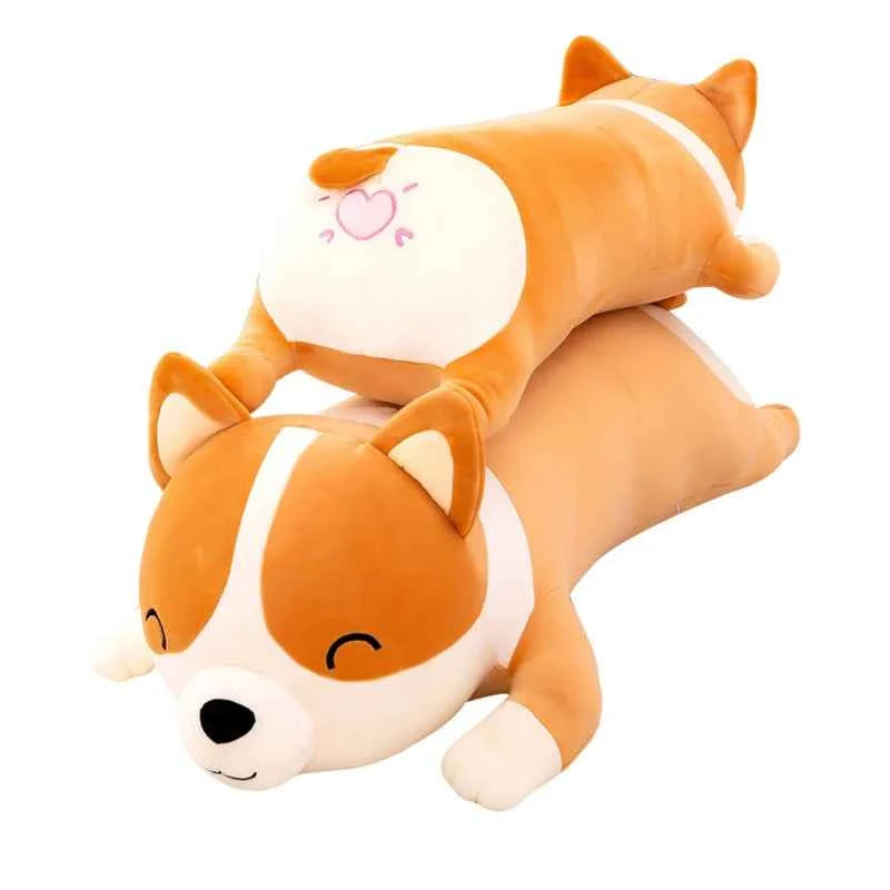 Giant Shiba Inu Plush Toy (23.6-47.2 in) - Cute Lying Dog Pillow Cushion Gift