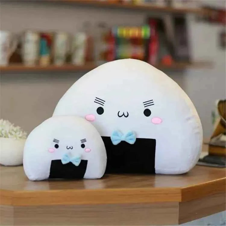 Cute Plush Mini Rice Ball Pillow Kawaii Soft Japanese Sushi Cushion Stuffed Plush Toy Cute Ball The Second Element Dumpling Doll