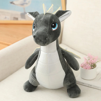 Cute Flying Dinosaur Plush Toy – Soft Stuffed Dinosaur Pillow Gray