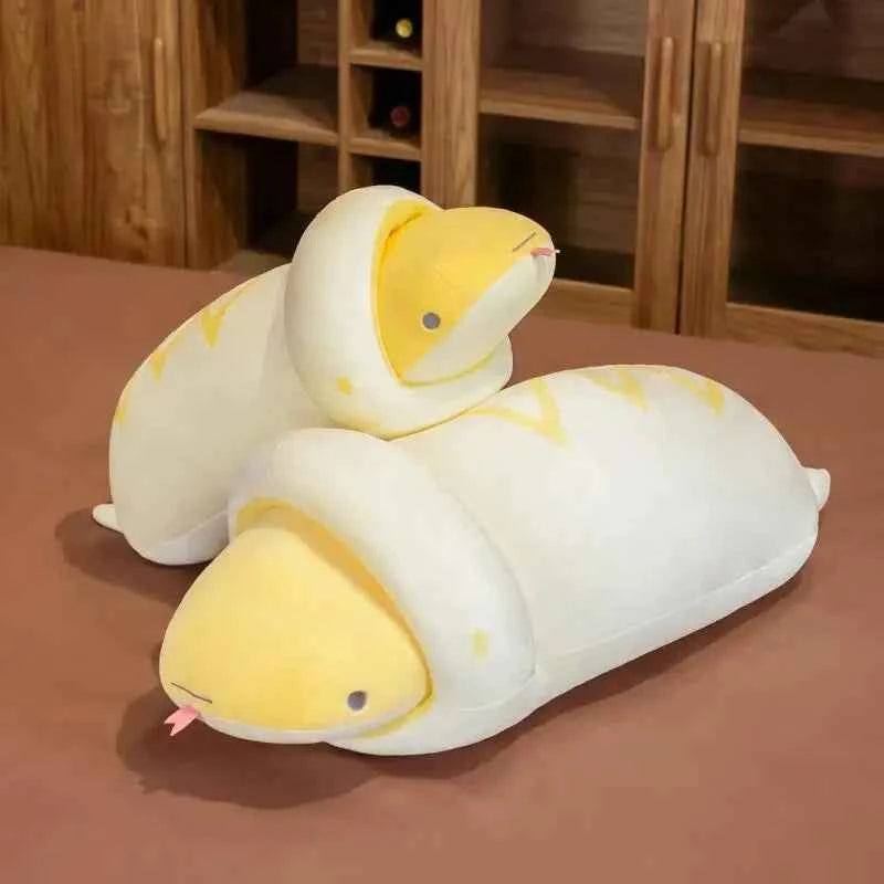 Realistic Snake Plush Toy – Giant Cobra Stuffed Animal Pillow