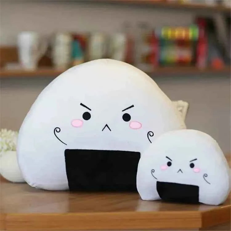Cute Plush Mini Rice Ball Pillow Kawaii Soft Japanese Sushi Cushion Stuffed Plush Toy Cute Ball The Second Element Dumpling Doll