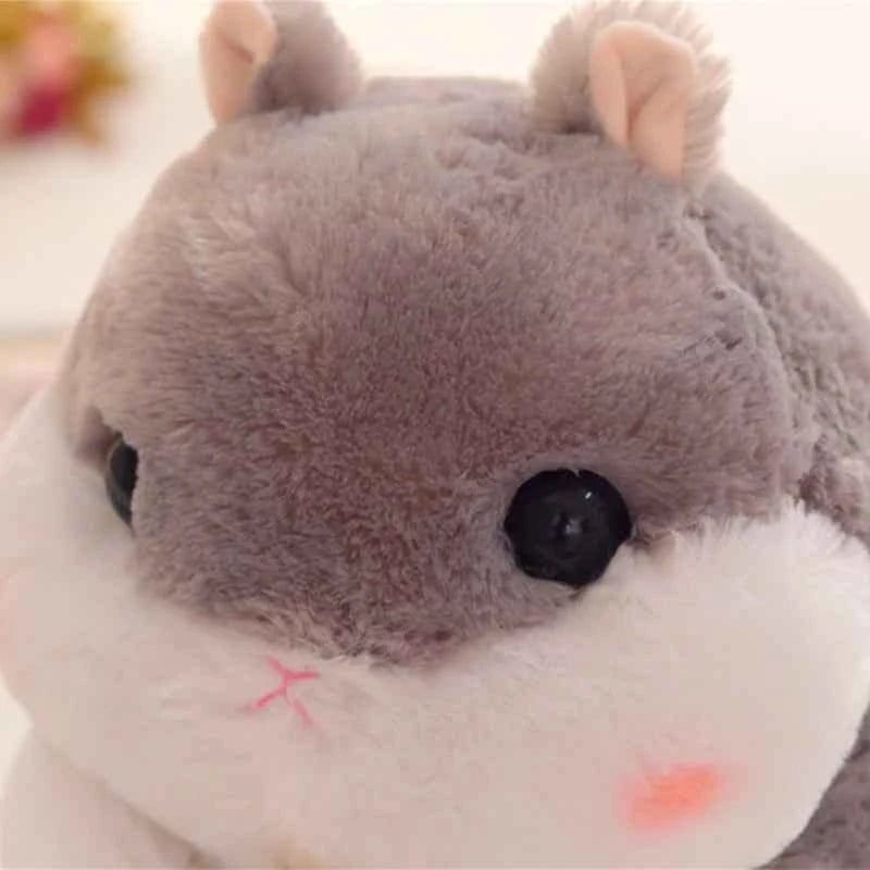 28/38/55CM Interesting Series Cute Cartoon Holding Snacks Hamster Plush Toy Mouse Dolls Bedroom Decoration Girl Birthday Gift