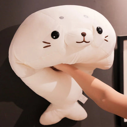Sea Lion Plush Pillow – Soft Seal Stuffed Animal Cushion
