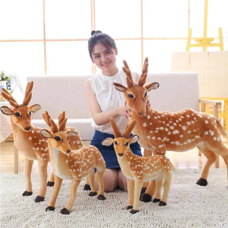 Simulation Sika Deer Plush Toy (11.8-35.4 in) - Large Stuffed Animal Doll Gift