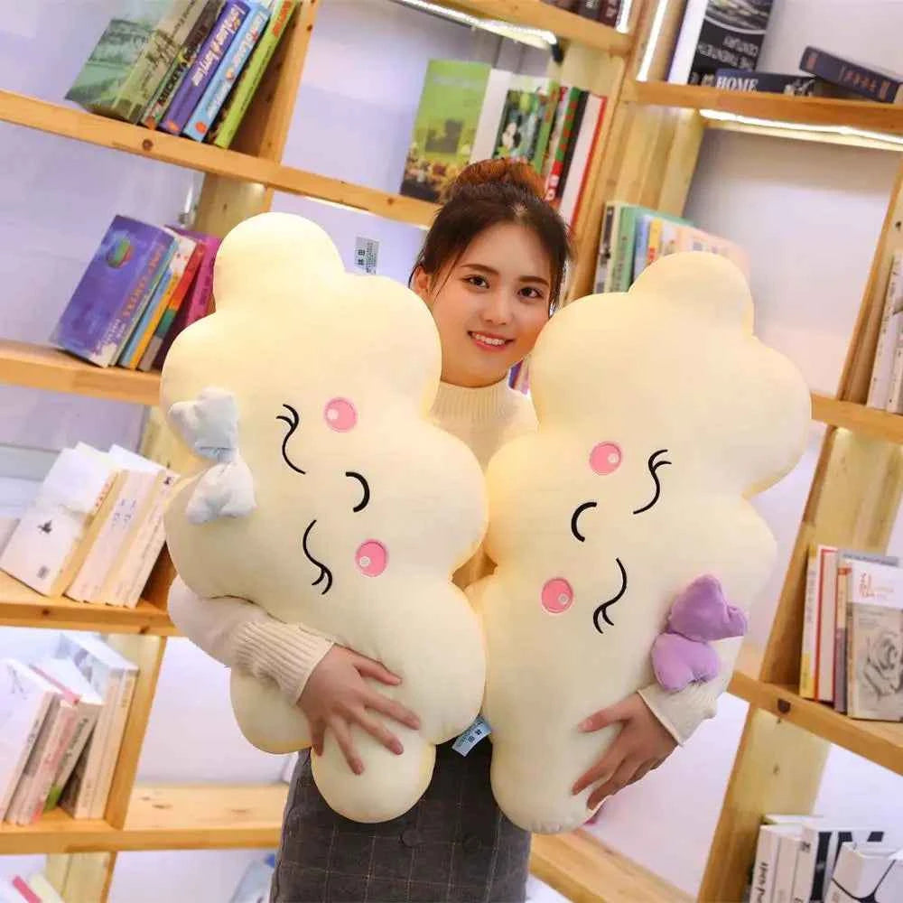Giant Kawaii Cloud Plush Pillow (27.6/35.4 in) - Soft Stuffed Cushion & Lovely Gift