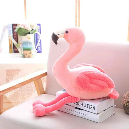 Cute Flamingo Plush Toys Soft Stuffed Bird Doll Pink Flamingo Plushie Kids Toys Birthday Gift Home Decor