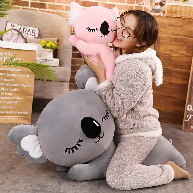 Giant Kawaii Koala Plush Toy (13.8-29.5 in) - Soft Stuffed Animal Sleeping Pillow Gift