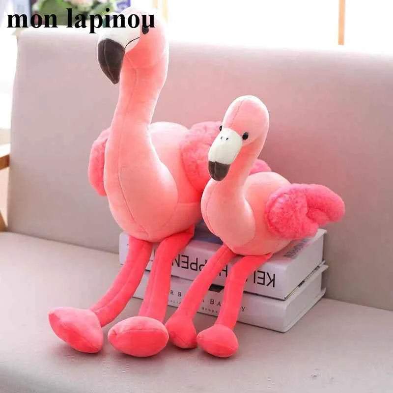 Cute Flamingo Plush Toys Soft Stuffed Bird Doll Pink Flamingo Plushie Kids Toys Birthday Gift Home Decor