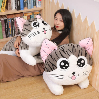 Kitty Cat Plush Toy Pillow – Soft Stuffed Animal Cushion (30–100 cm)