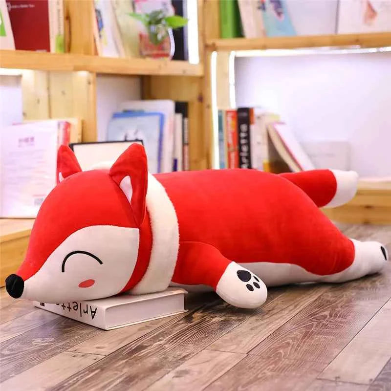 Kawaii Fox Plush Doll - Soft Stuffed Animal Pillow and Gift, 3 Colors and 5 Sizes