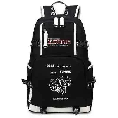 The Binding of Isaac Laptop School Backpack - Shoulder Travel Bags for Teenagers (18.5x11.8 in)
