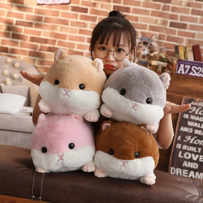 Giant Winter Hamster Plush Toy – Cute Hand Warmer Stuffed Animal Body Pillow