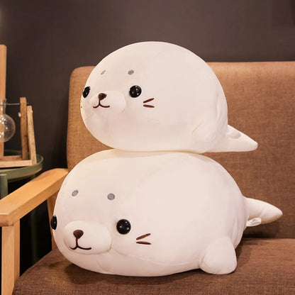 Sea Lion Plush Pillow – Soft Seal Stuffed Animal Cushion