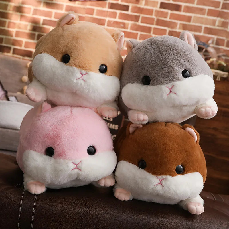Giant Winter Hamster Plush Toy – Cute Hand Warmer Stuffed Animal Body Pillow