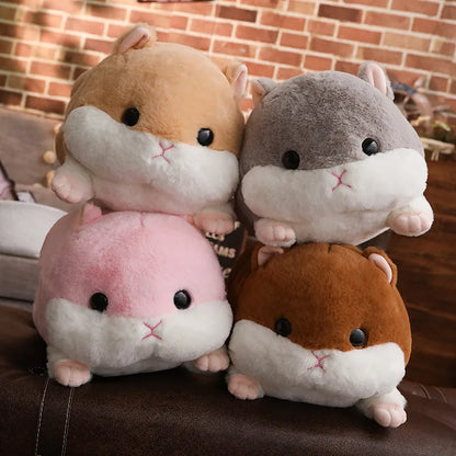 Giant Winter Hamster Plush Toy – Cute Hand Warmer Stuffed Animal Body Pillow