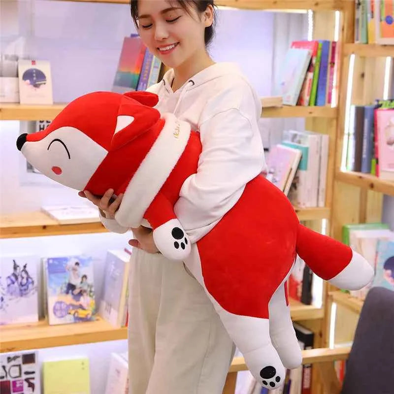 Kawaii Fox Plush Doll - Soft Stuffed Animal Pillow and Gift, 3 Colors and 5 Sizes