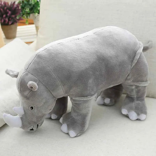 Plush Rhinoceros Stuffed Animal – Super Soft Kawaii Rhino Pillow Toy