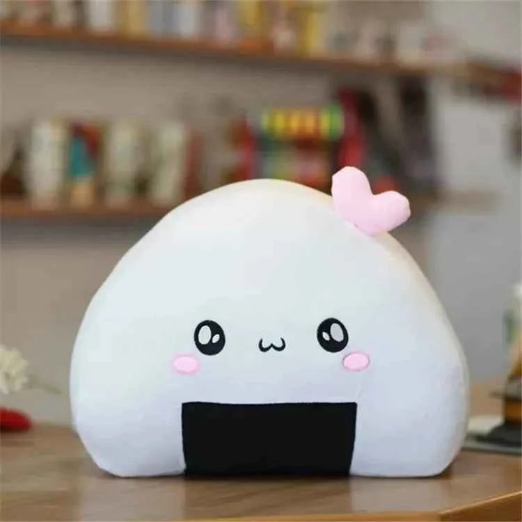 Cute Plush Mini Rice Ball Pillow Kawaii Soft Japanese Sushi Cushion Stuffed Plush Toy Cute Ball The Second Element Dumpling Doll