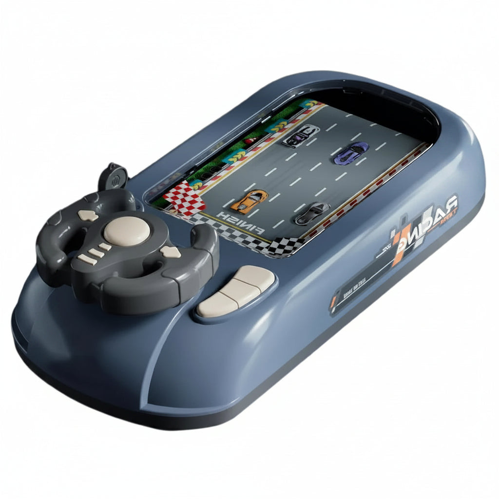 Kids Electronic Steering Wheel Racing Game Toy – Interactive Simulation Driving Toy (5 Colors) Gray