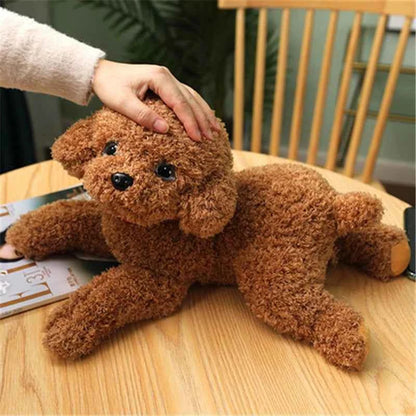 Realistic Teddy Dog Plush Toy – Soft Puppy Stuffed Animal