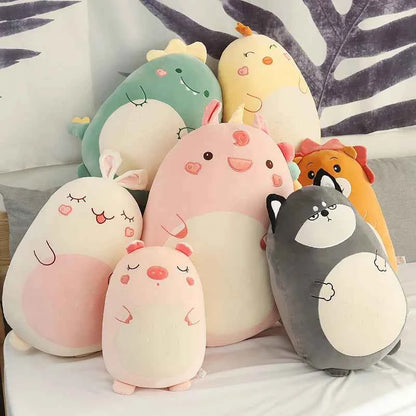 Kawaii Squishy Animal Plush Toy (17.7-31.5 in) - Fat Dinosaur/Shiba Inu Pillow Gift