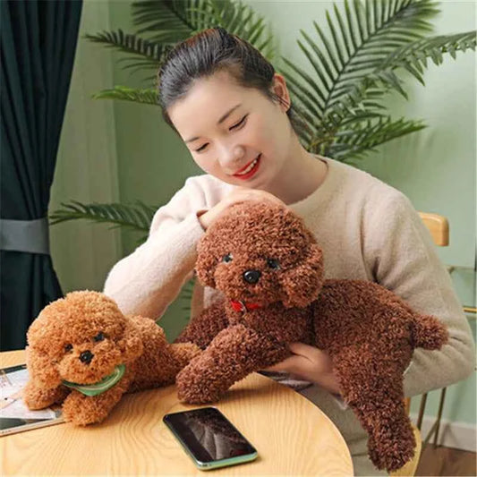 Realistic Teddy Dog Plush Toy – Soft Puppy Stuffed Animal