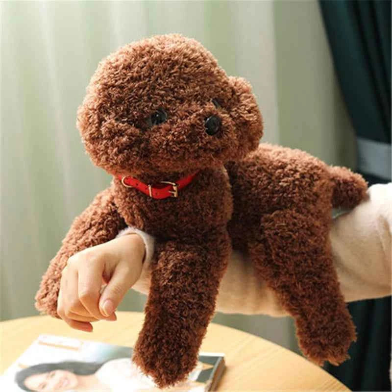 Realistic Teddy Dog Plush Toy – Soft Puppy Stuffed Animal