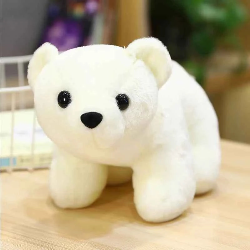 Cute Sea World Plush Doll (9.5/11 in) - Sea Lion, Polar Bear & Panda Stuffed Toy for Kids Gift Silver
