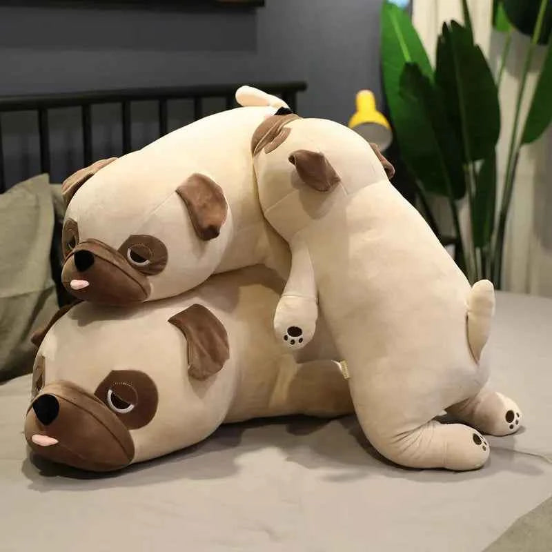New Arrive Hot 55/65/75/90cm Cute Animal Kawaii Pug Dog Plush Toys Sleep Pillow Kids Birthday Gift Child Girl Xmas Valentine's