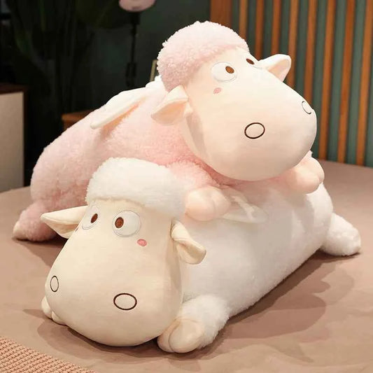 Kawaii Sheep Plush Toy – Long Sleeping Sheep Hug Pillow Stuffed Animal