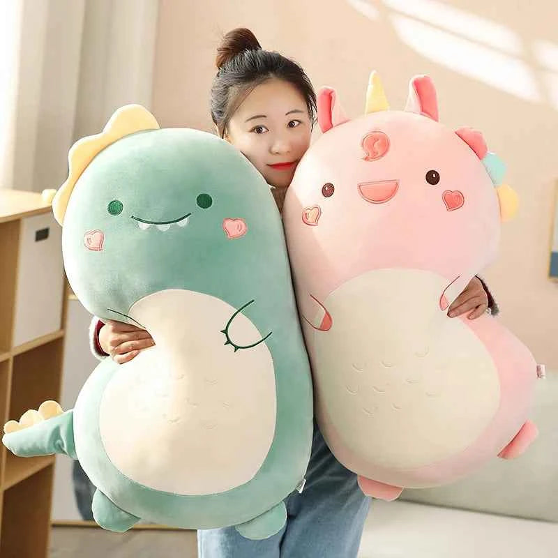 Kawaii Squishy Animal Plush Toy (17.7-31.5 in) - Fat Dinosaur/Shiba Inu Pillow Gift