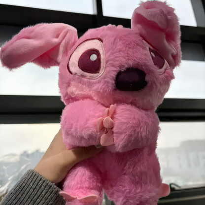 Lilo & Stitch Breathing Soothing Plush - Musical Sleep Aid Toy with Lights Pink