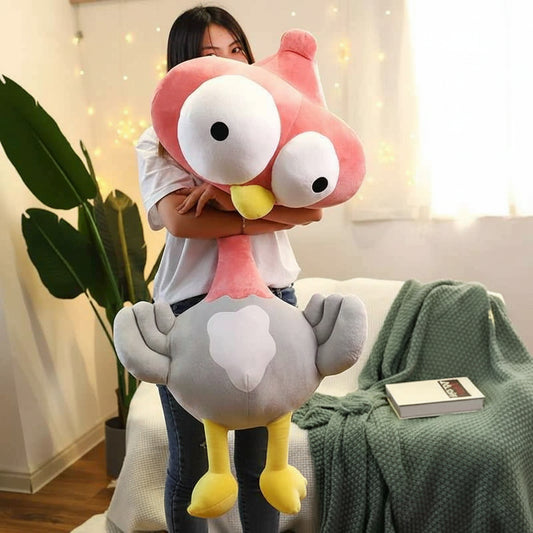 Kawaii Ostrich Plush Toy – Squishy Simulation Bird Stuffed Animal Hug Pillow (50–100cm) 100cm 39.4 in