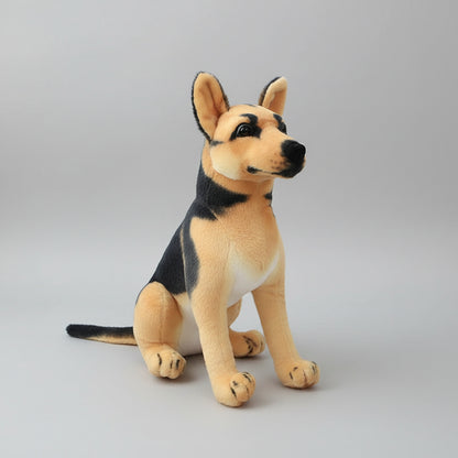 Realistic Collie Dog Plush Toy – Standing Border Collie Stuffed Animal D