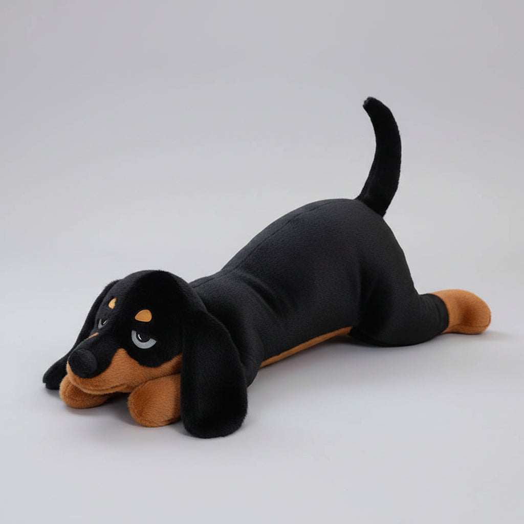 Giant Dachshund & Dalmatian Plush Toy – Cute Dog Body Pillow Stuffed Animal Black