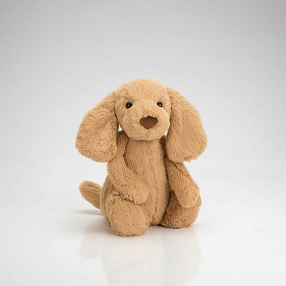 Kawaii Mini Animal Plush Toy – Soft Room Decor Doll Collection (Duck, Puppy, Owl, Bee) Toffee puppy
