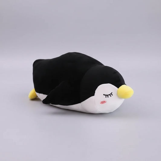 Kawaii Penguin Plush Toy – Soft Stuffed Cartoon Penguin Doll in Black & Sky Blue (50 & 70cm) Black