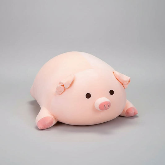 Kawaii Pink Piglet Plush Toy – Soft Stuffed Pig Sleeping Pillow in Open & Close Eye (40–80cm) Open eye