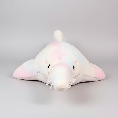 Giant Serrated Shark Plush Pillow – Soft Stuffed Shark Sofa Cushion in Blue, Gray & Colourful (55–140cm) Colourful