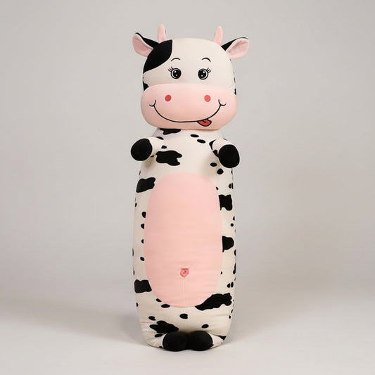 Giant Milk Cow Plush Toy – Cute Sleeping Cow Stuffed Animal Body Pillow Cow