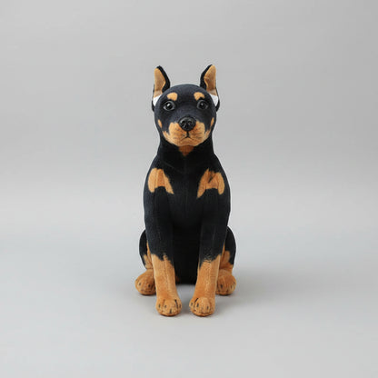 Realistic Collie Dog Plush Toy – Standing Border Collie Stuffed Animal C