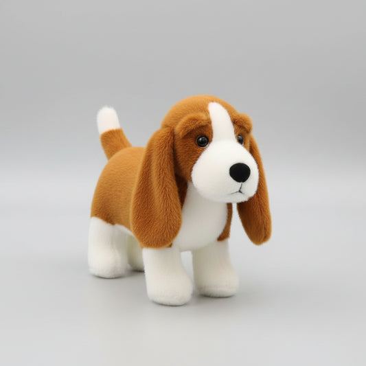 Standing Dachshund Plush Toy – Cute Lifelike Wiener Dog Stuffed Animal Style A 13.8" (35cm)