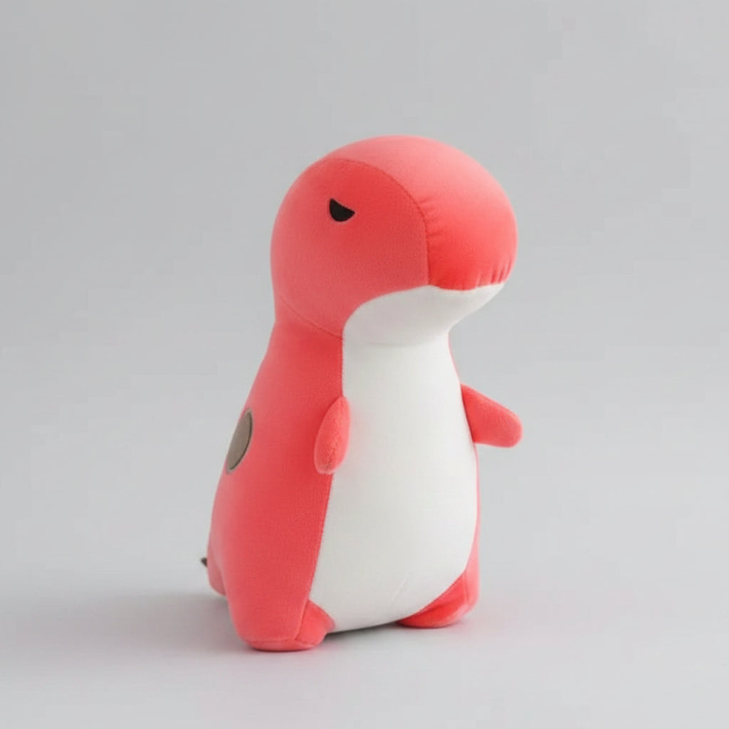 Kawaii Dinosaur Plush Toy – Soft Stuffed Triceratops & Tyrannosaurus Hug Doll (30 & 50cm) Red